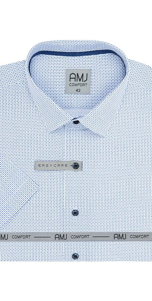Elegantní košile pro muže AMJ Comfort VKBR 1278 bílo-modrá