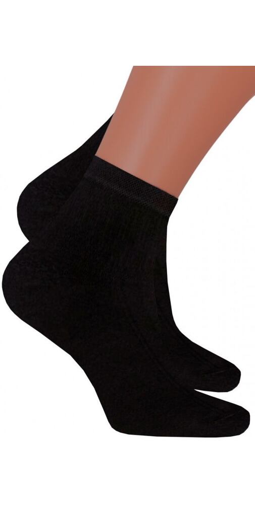 Kotníčkové ponožky pro muže Steven 2054 černé