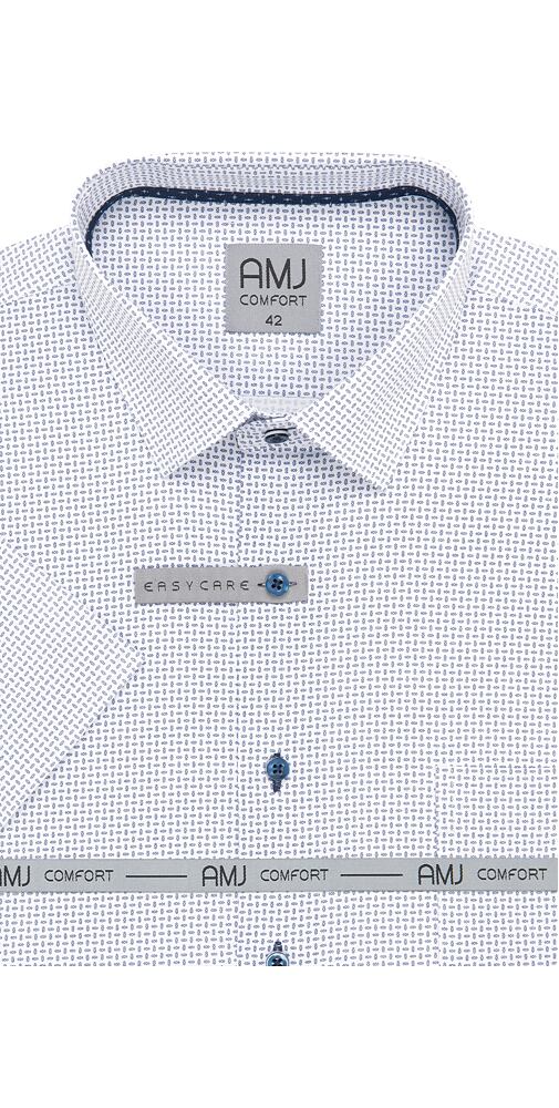 Elegantní košile pro muže AMJ Comfort VKBR 1378 bílo-navy