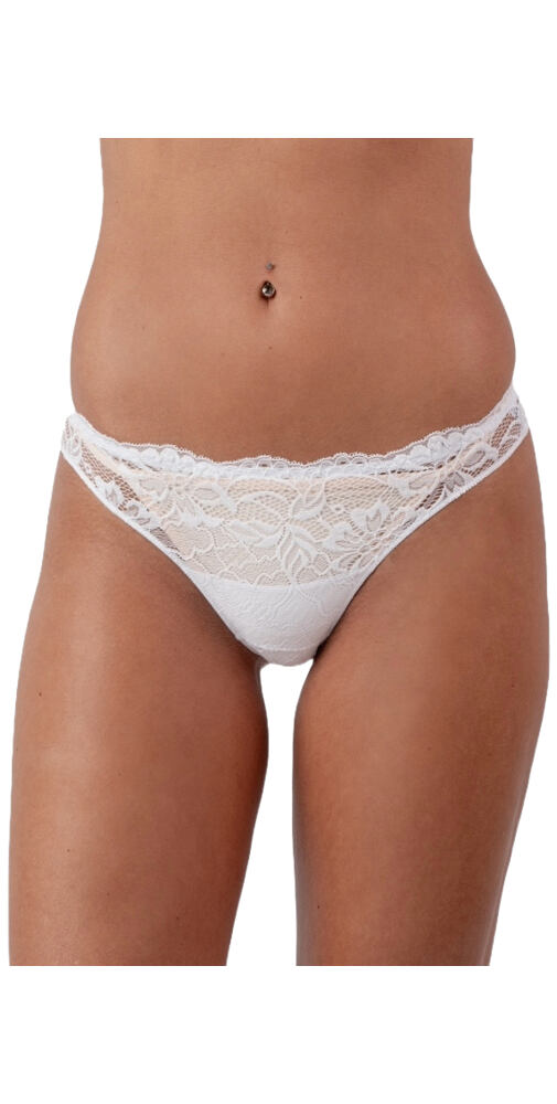 Brazilky s krajkou Lovely Girl 3591 bílé
