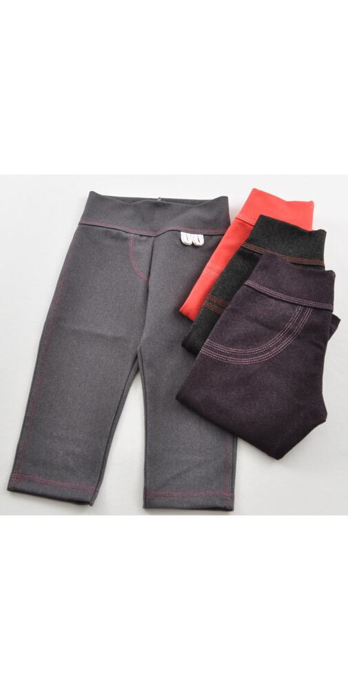 Kalhoty Little Things 73-8404 Věcičky pro malé lidičky - šedá, fialová