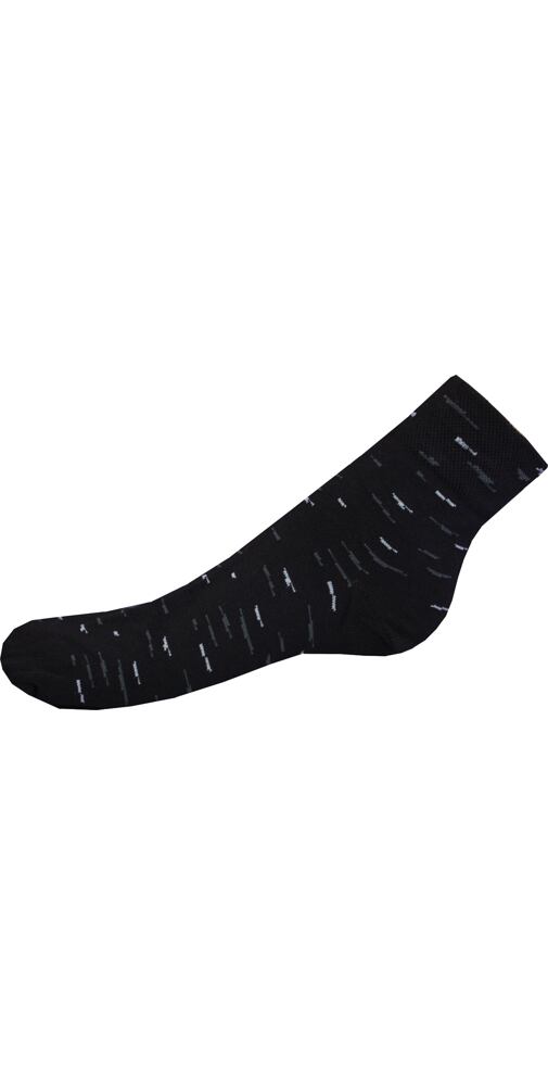 Černošedé nízké bavlněné ponožky