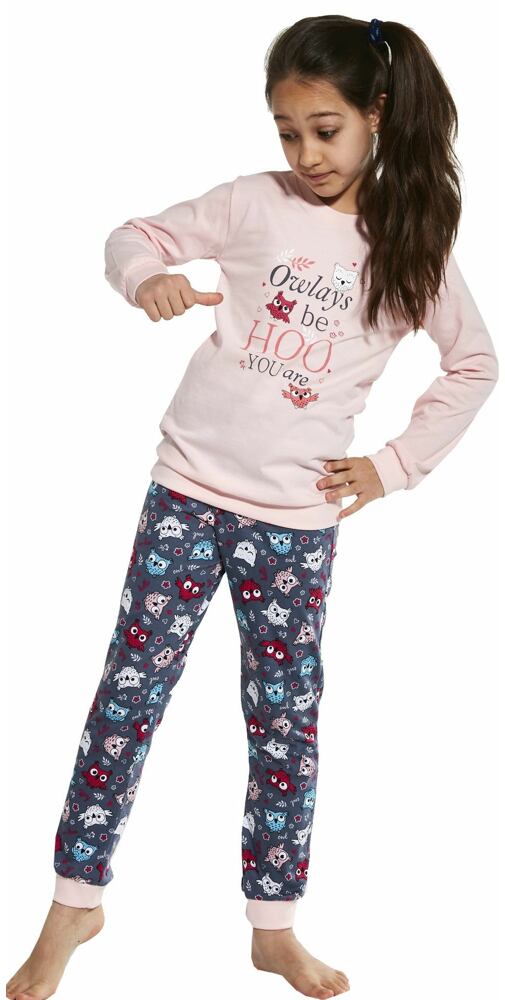 Pyžamo pro holčičky Cornette Young Owl sv. růžové
