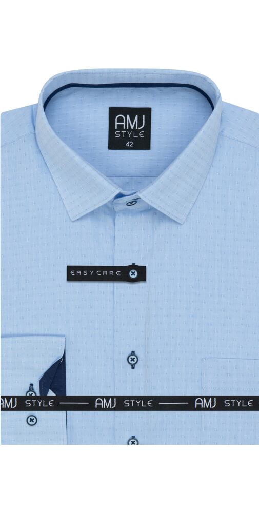 Moderní pánská košile AMJ Style VDR 1170 sv.modrá
