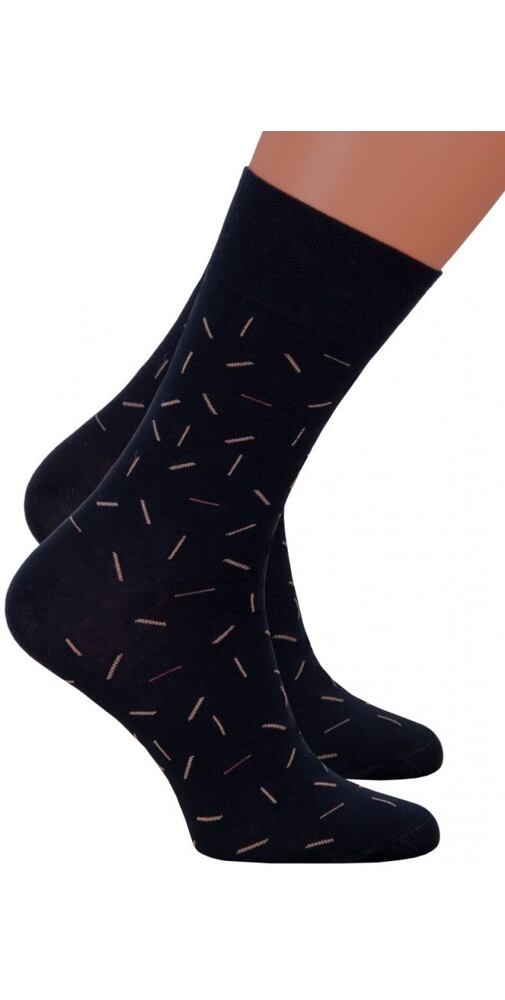 Pánské společenské ponožky Steven 118056 navy