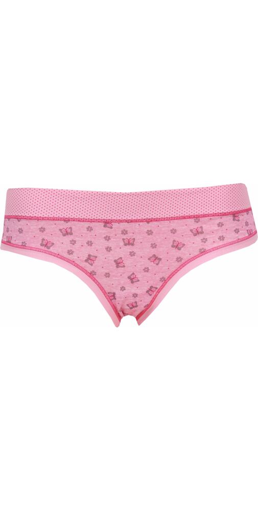 Pohodlné dámské kalhotky Lovely Girl s motýlky 4346 pink