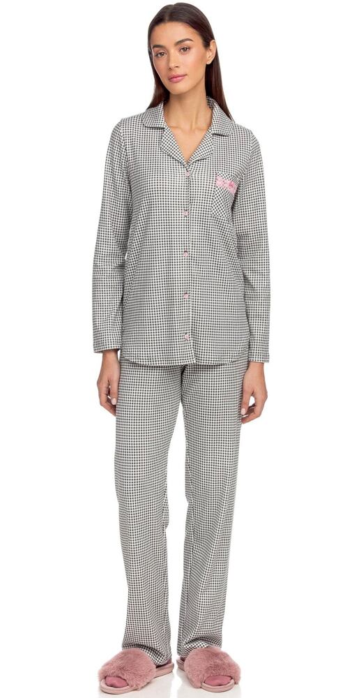 Propínací pyžamo pro ženy Vamp! Rosa 15372 gray shadow