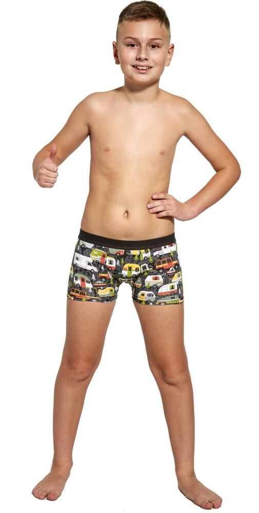 Chlapecké boxerky Cornette Camper šedé