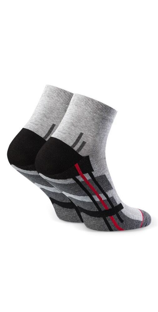 Kotníčkové ponožky pro muže Steven 256054 sv.šedé