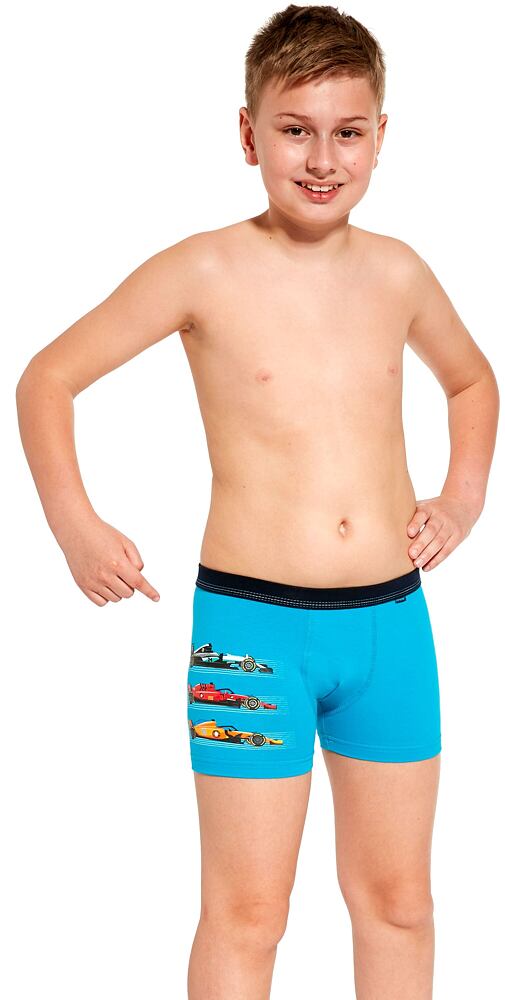 Chlapecké boxerky Cornette Young Race tyrkys