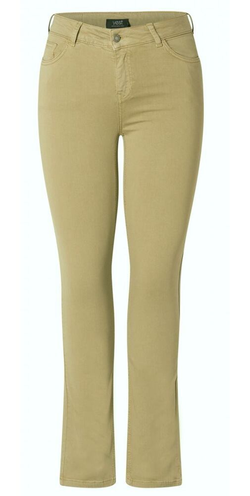 Kalhoty Slim fit Yest pro ženy 0003401 khaki
