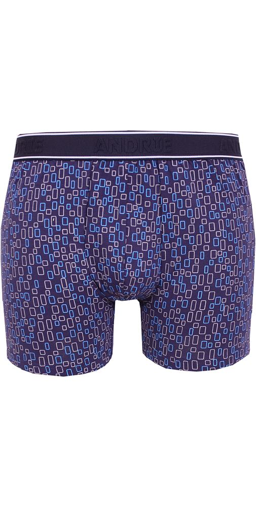 Moderní pánské boxerky s přiznanou gumou v pase Andrie PS 5634 inkoust