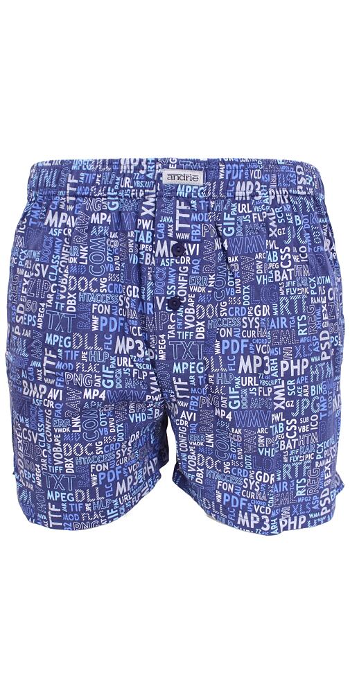 Pánské bavlněné trenky Andrie PS 5809 modré