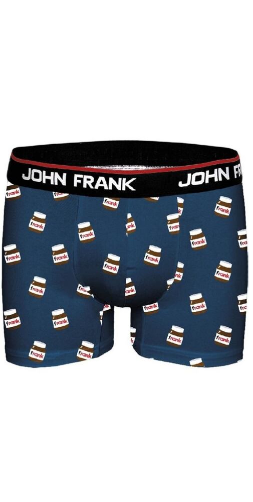 Boxerky pro muže s potiskem John Frank 315 chocofrank