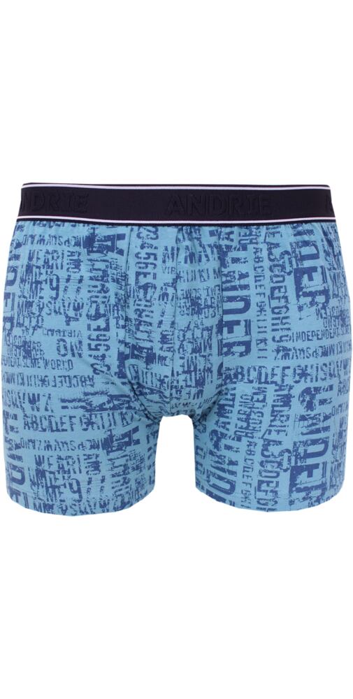 Pánské boxerky s potiskem Andrie PS 5585 jeans