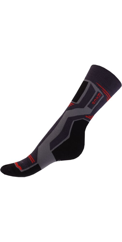 Ponožky Gapo Thermo Race šedočervená