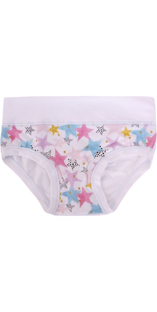 Dívčí kalhotky s hvězdičkami Emy Bimba B2333 bílé