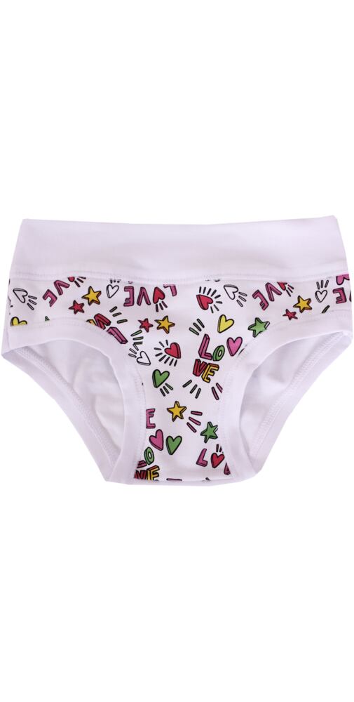 Bavlněné dívčí kalhotky Emy Bimba B2522 bílé