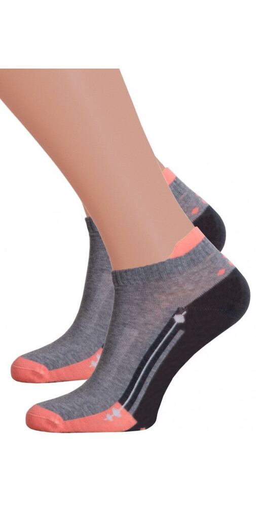 Kotníčkové sportovní ponožky Steven 13050 šedé