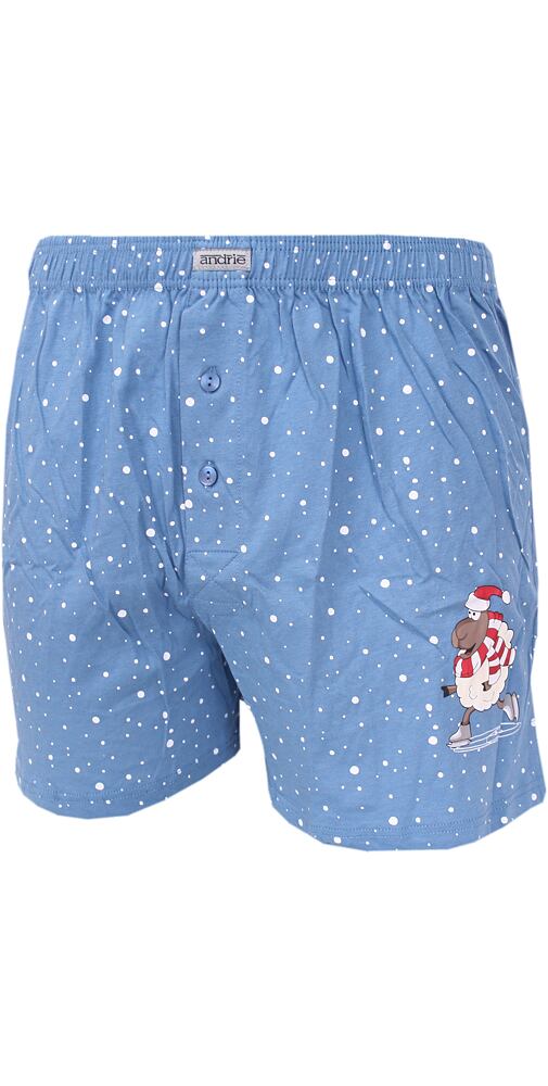 Zimní obrázkové trenky Andrie PS 5682 jeans