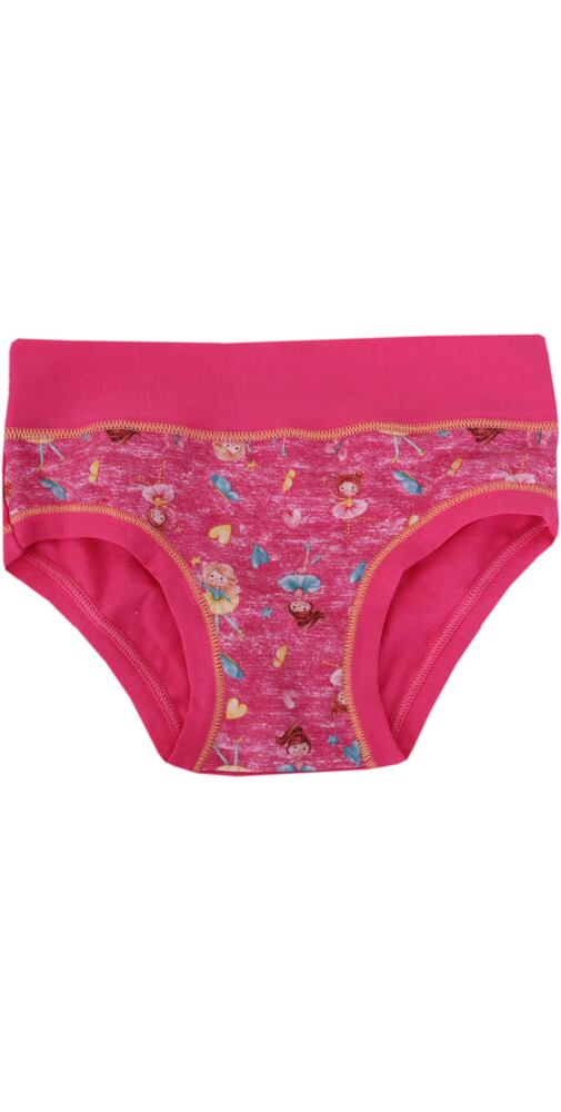 Dívčí kalhotky s obrázky víly Emy Bimba B2616 rosa fluo
