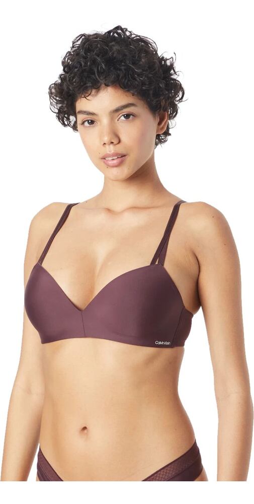 Push-up podprsenka bez kostic Calvin Klein QF6017E Power plum
