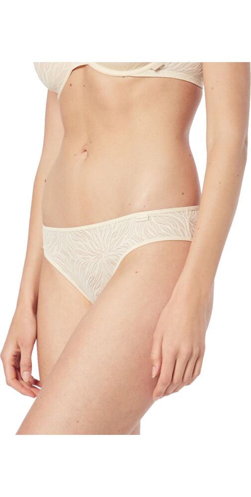 Bikini Calvin Klein Sheer Marquisette Lace  QF6879E banánová