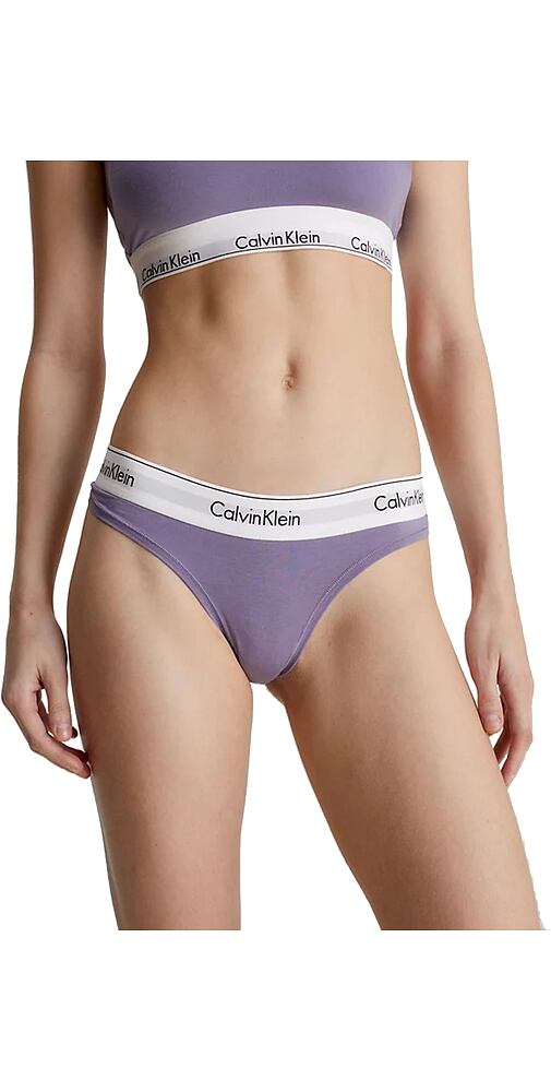 Dámská tanga Calvin Klein F3786 lila