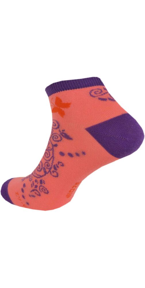 Kotníčkové ponožky Hoza H2027 korál