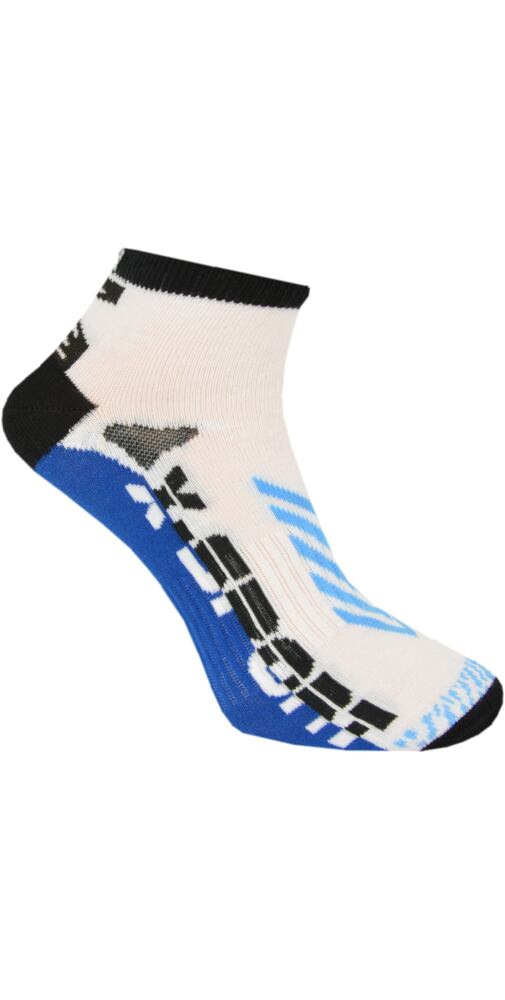 Kotníčkové funkční sportovní ponožky HOZA X-SPORT H3024 bílo-modrá