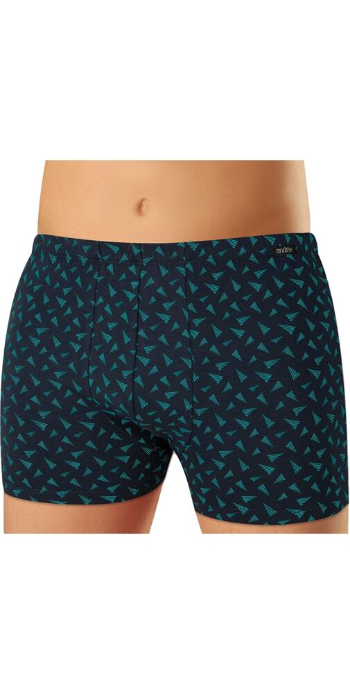 Mladistvé pánské boxerky Andrie PS 5744 navy-tyrkys