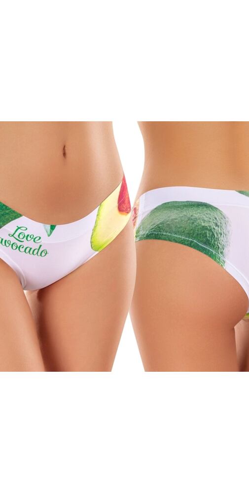 Bezešvé dámské kalhotky s obrázky Meméme Avocado