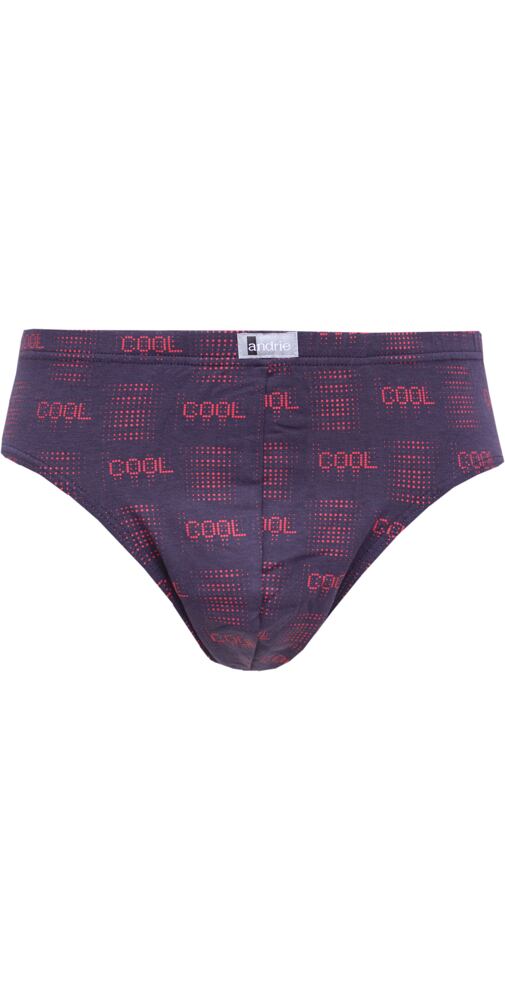 Pánské slipy s modalem Andrie PS 3567 navy-red