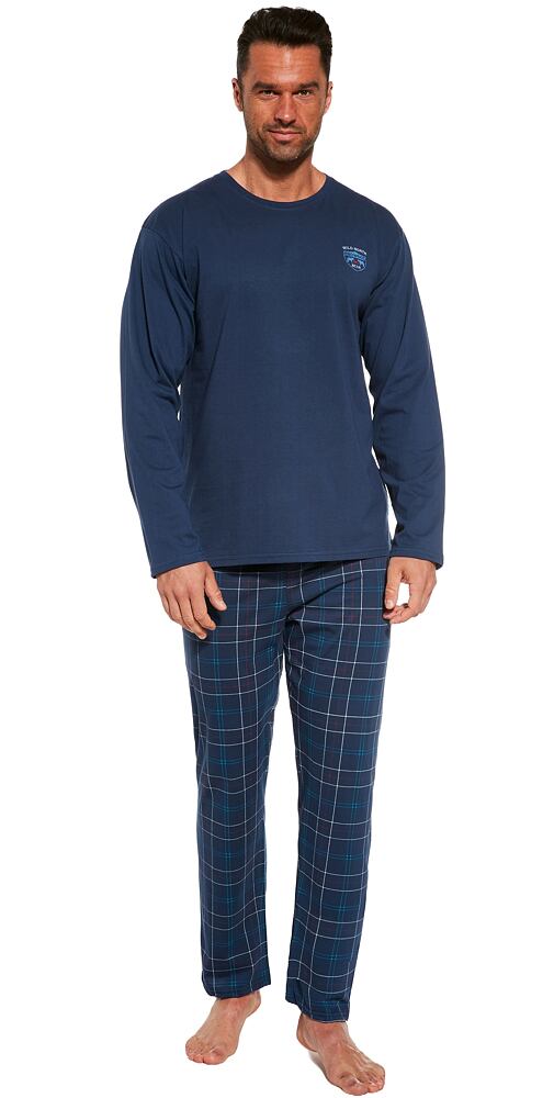 Pánské pyžamo s dlouhým rukávem Cornette Red Wood 2 navy
