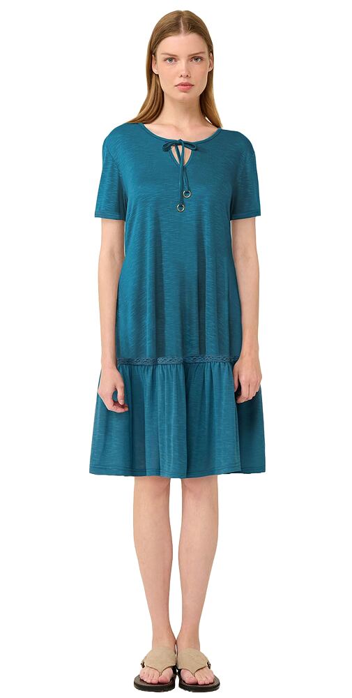 Dámské letní šaty z viskózy Vamp 22500 blue legion
