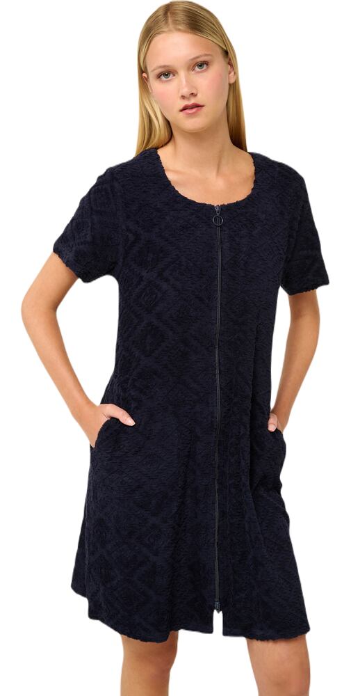 Obyčejné plážové šaty Vamp Frottee se zipem 22534 blue