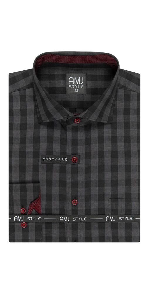Košile AMJ Style VDR 853 grafit