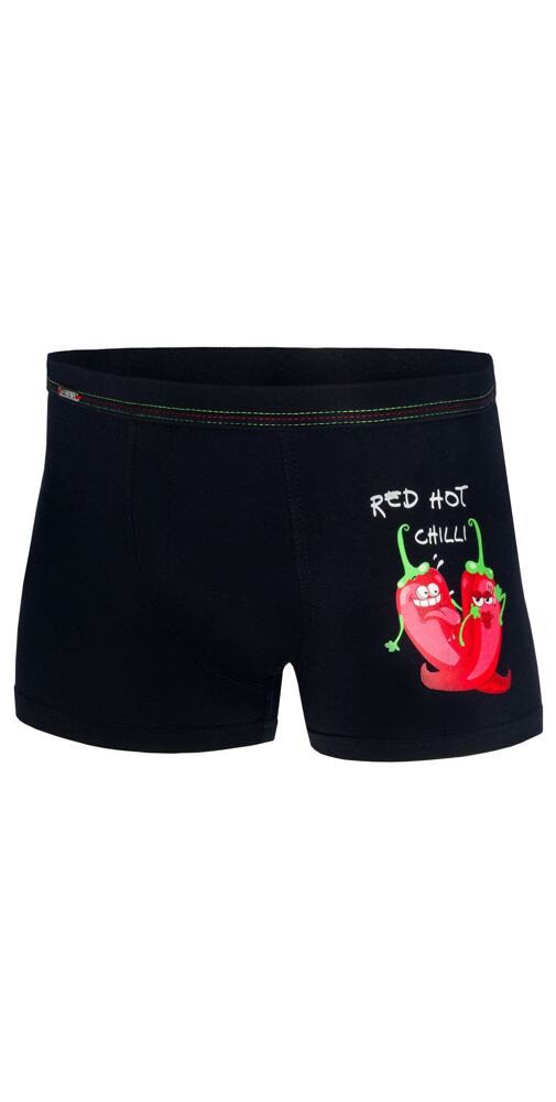 Černé boxerky s obrázkem