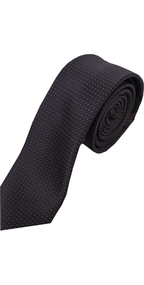 Černá kravata se vzorečkem