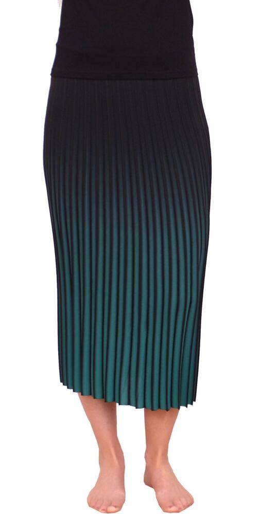 Plisovaná dlouhá sukně Fashion Mam 79 zelená