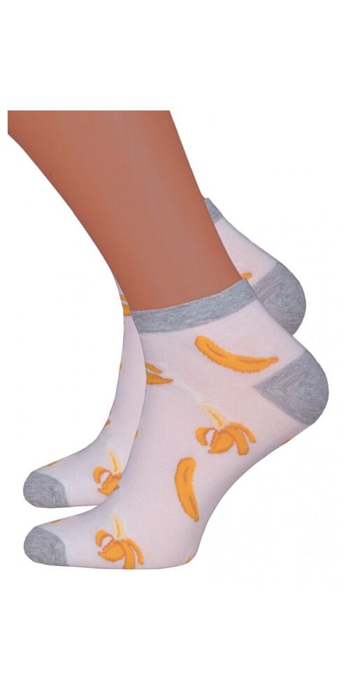 Ponožky s obrázkem Steven 22114 bílá