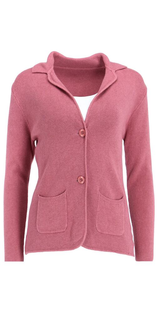 Pletené sako pro ženy Cool Fashion H1067 st. růžová