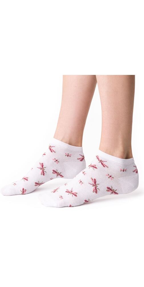 Kotníčkové ponožky Steven 111114 bílé