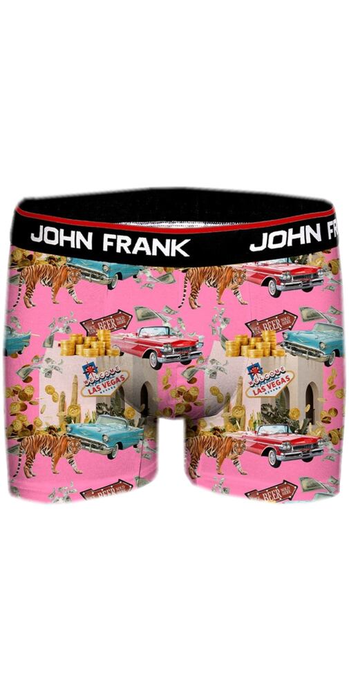 Boxerky pro muže s barevným potiskem John Frank 333 Hawaii