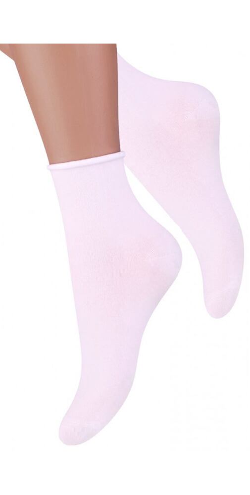 Bavlněné ponožky Steven WD2125 bílá