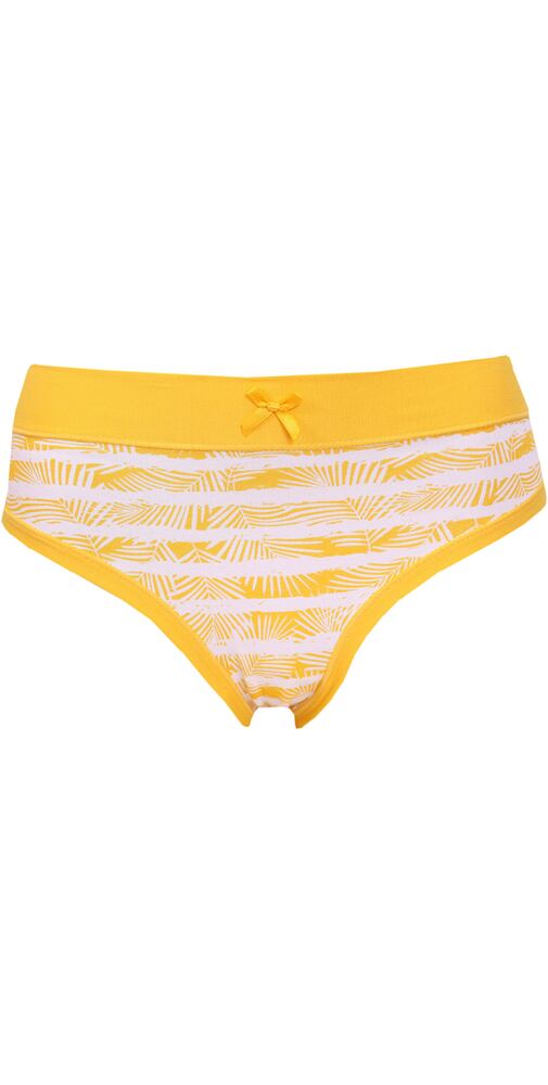 Dámské kalhotky Andrie s širokým lemem v pase PS 2913 žluté