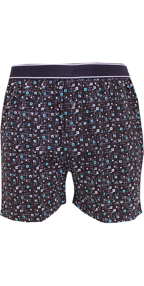 Pánské trenky s přiznanou gumou v pase Andrie PS 5772 černé