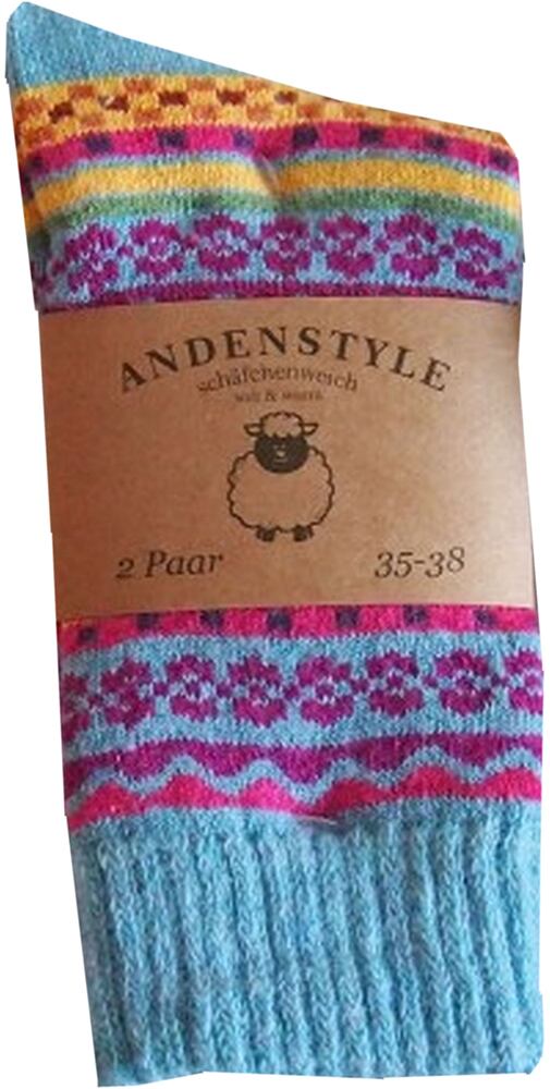 Dámské hřejivé ponožky 2pack 37901 navy -sv.modrá