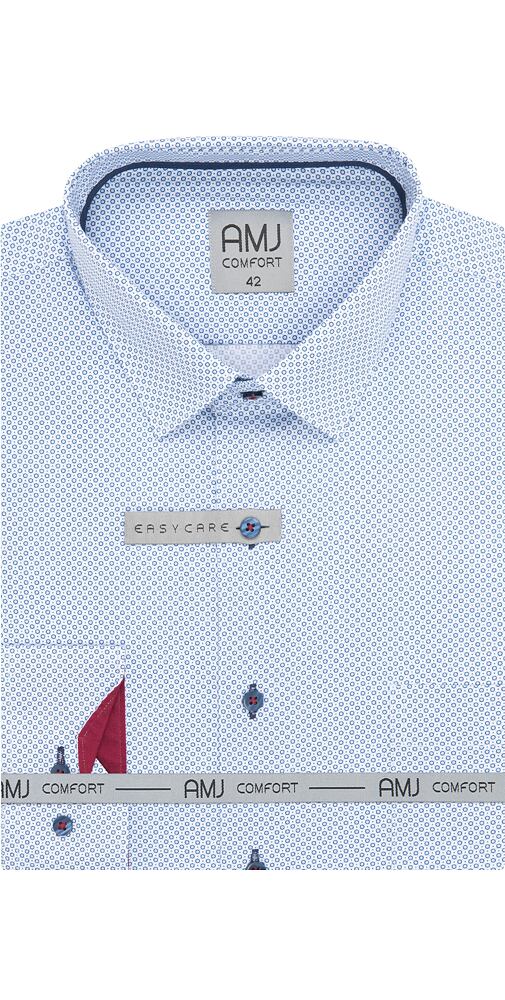 Pánská košile AMJ Comfort Slim Fit VDSBR 1319 sv.modrá