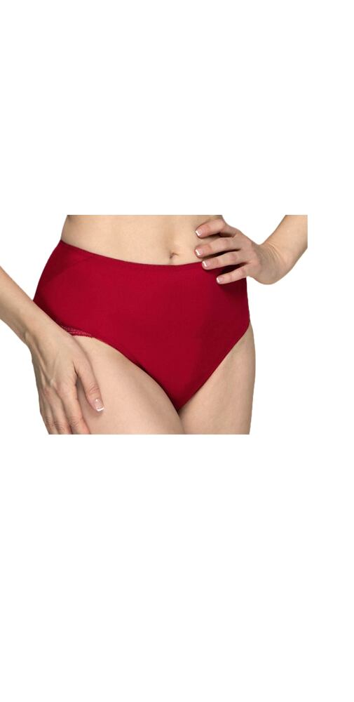 Vysoké kalhotky s krajkou Mouline Rouge 122836 rubín
